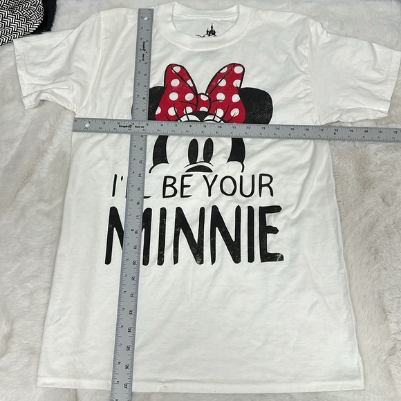 Disney parks authentic white short sleeve I’ll be your Minnie tee Minnie Mouse S - Picture 5 of 5